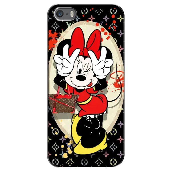 Чохол з принтом «Мінні peace» для iPhone 5 / 5s / SE