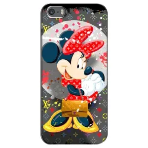Чохол Disney Mouse iPhone 5 / 5s / SE (PREMIUMPrint) (Minni з бантіком)