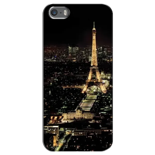 Чохол з принтом «Нічний Париж» для iPhone 5 / 5s / SE