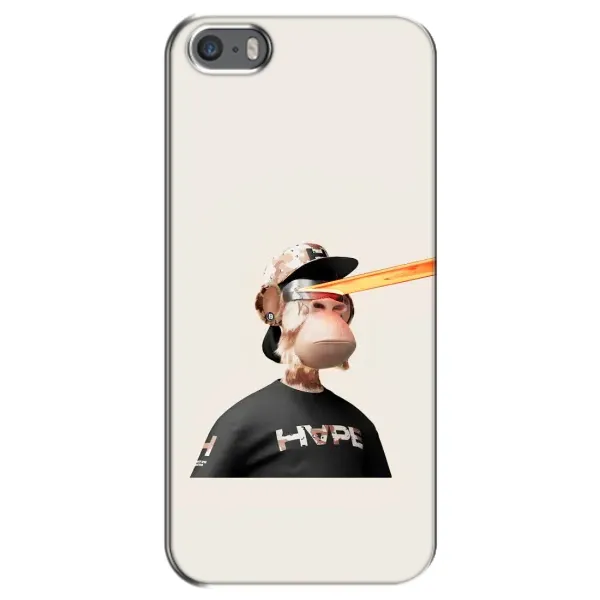 Чехол с принтом «обезьяна NFT в очках» для iPhone 5 / 5s / SE