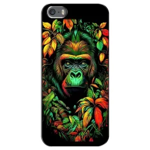 Чохол з Мавпами iPhone 5 / 5s / SE - (AlphaPrint) (Мавпа в квітах)