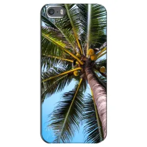 Силіконовий чохол з КАРТИНКАМИ літо для iPhone 5 / 5s / SE (AlphaPrint) (Пальма)
