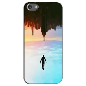 Чохол з людиною павуком для iPhone 5 / 5s / SE - (AlphaPrint) (Людина павук)