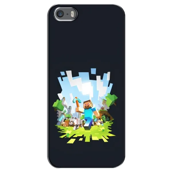 Чехол с принтом «персонажи Minecraft» для iPhone 5 / 5s / SE
