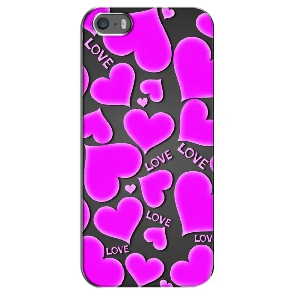 Чехол с принтом «Pink hearts» для iPhone 5 / 5s / SE Чехол с принтом «Pink hearts» для iPhone 5 / 5s / SE
