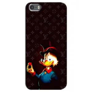 Чехли для iPhone 5 / 5s / SE - Скрудж МакДак Louis Vuitton (PREMIUMPrint) (Скрудж з ботліантом)