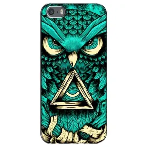 Чохол з пташками на iPhone 5 / 5s / SE (VPrint) (Сова з оком)