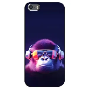 Чохол з Мавпами iPhone 5 / 5s / SE - (AlphaPrint) (Стильна мавпа)