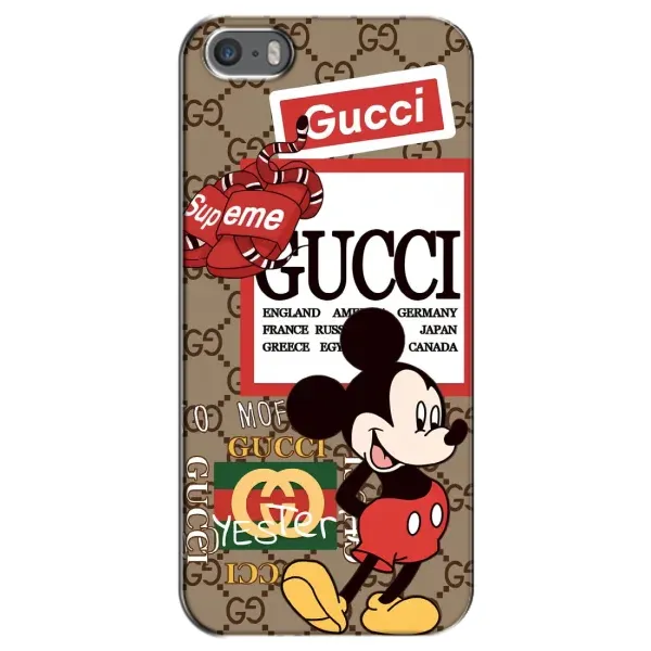 Чохол з принтом «Стильний Міккі» для iPhone 5 / 5s / SE