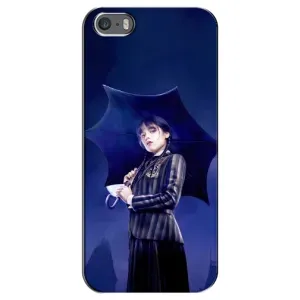 Чохли Венсдей на iPhone 5 / 5s / SE Уенсдей (AlphaPrint) (Венздей з парасолькою)