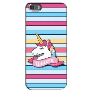 Чохол для Епл 5 / 5с / СЕ - (Єдинорожки - Новинки) (AlphaPrint) (Unicorn)