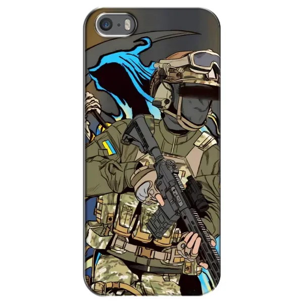 Чехол с принтом «Воин ВСУ» для iPhone 5 / 5s / SE