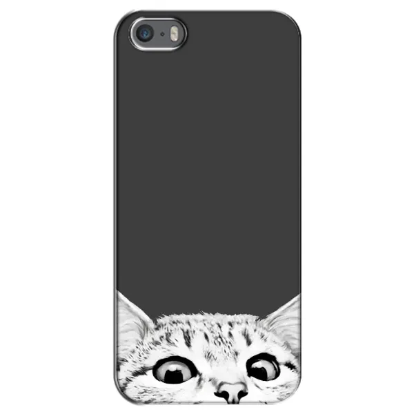 Чохол з принтом «Виглядає котик» для iPhone 5 / 5s / SE Чохол з принтом «Виглядає котик» для iPhone 5 / 5s / SE