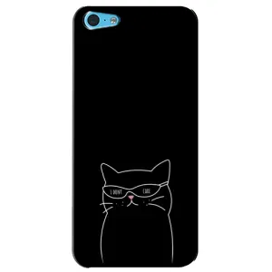Чехол с рисунком кот на iPhone 5c (Равнодушный кот)