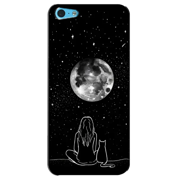 Чехол с принтом «Девушка с котом» для iPhone 5c