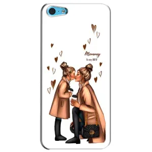 Чохол з друком для iPhone 5c - (Мама з дитинкою) (AlphaPrint) (Донька і мама)