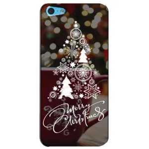 Рождественские Чехлы для iPhone 5c (VPrint) (Елочка узорная)