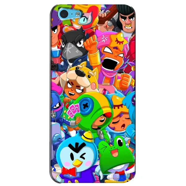 Чехол с принтом «герои Бравл Старс» для iPhone 5c