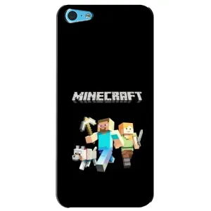 Чохол Майнкрафт на iPhone 5c (AlphaPrint) Minecraft (герої Minecraft)