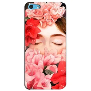 Чехлы (ART) Цветы на iPhone 5c (VPrint) (Очі в квітах)