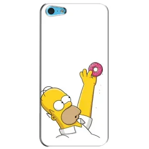 Чjхол з Сімпсонами для iPhone 5c (VPrint) (Гомер з пончиком)