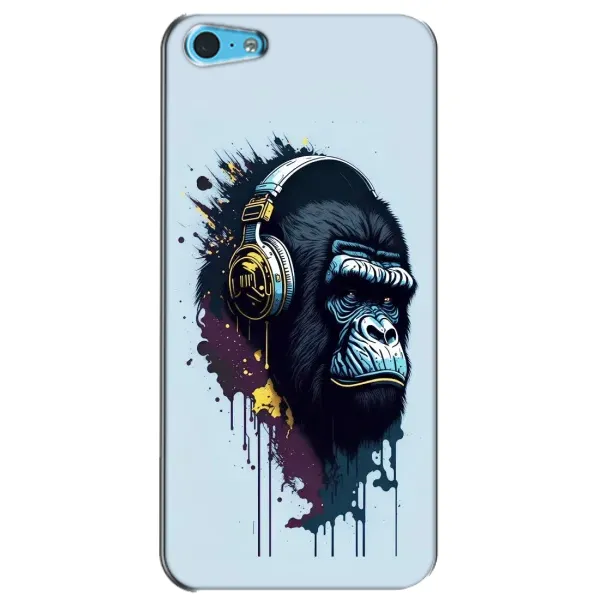 Чехол с принтом «Горилла в наушниках» для iPhone 5c