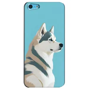 Чохол з Хаскі iPhone 5c - (AlphaPrint) (Хаскі арт)