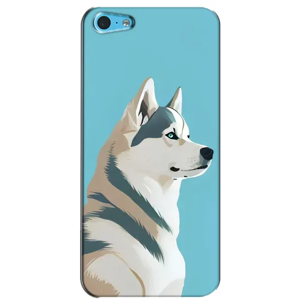Чехол с принтом «Хаски арт» для iPhone 5c