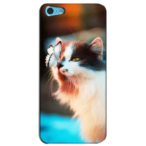 Чехол с принтом «Котик с бабочкой» для iPhone 5c