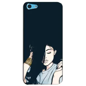 Чохол з друком для iPhone 5c - (Мода) (AlphaPrint) (Гарна дівчина)