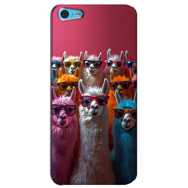 Чехол с принтом «Ламы в очках» для iPhone 5c