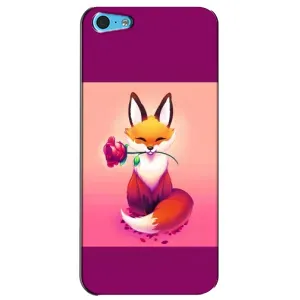 Чохли з картинкою Лисичка для iPhone 5c (VPrint) (Лиса з трояндою)