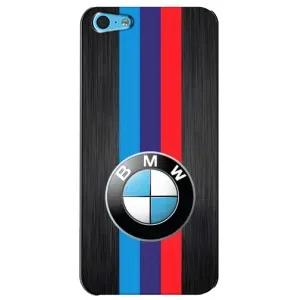 Чехол для Айфон 5с - с принтом БМВ (AlphaPrint) (Лого BMW)
