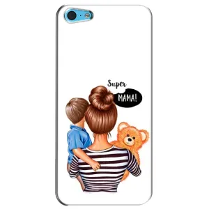 Чохол з друком для iPhone 5c - (Мама з дитинкою) (AlphaPrint) (Мама з синочком)