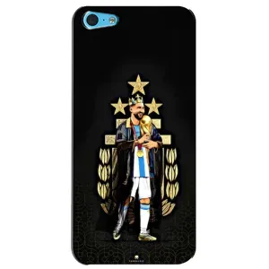 Чехлы для iPhone 5c (Leo чемпион) (AlphaPrint) (Месси Король)