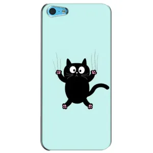 Чехол с принтом для iPhone 5c (AlphaPrint) Модные коты (Падающий кот)