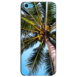 Силіконовий чохол з КАРТИНКАМИ літо для iPhone 5c (AlphaPrint) (Пальма)