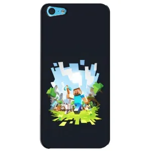 Чохол Майнкрафт на iPhone 5c (AlphaPrint) Minecraft (персонажі Minecraft)