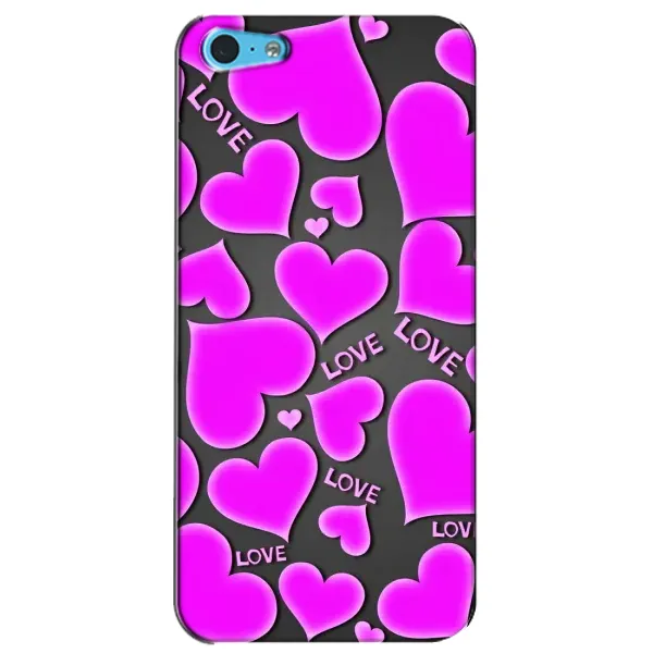 Чохол з принтом «Pink hearts» для iPhone 5c Чохол з принтом «Pink hearts» для iPhone 5c