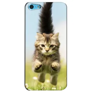 Чехлы с Котиками для iPhone 5c (VPrint) (Прыжок кота)