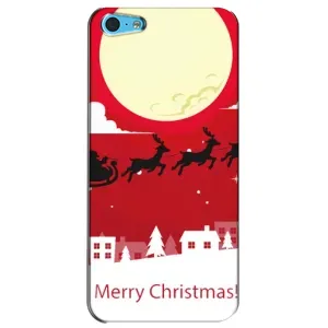 Рождественские Чехлы для iPhone 5c (VPrint) (Санта с оленями)
