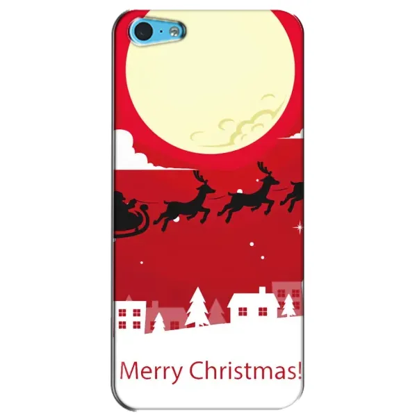 Чехол с принтом «Санта с оленями» для iPhone 5c