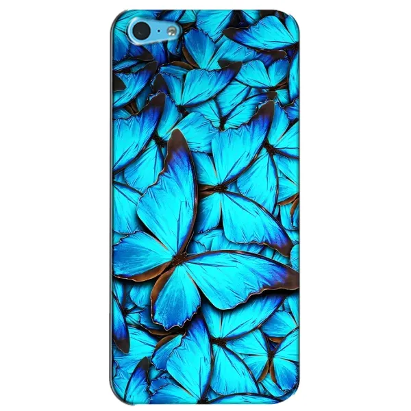 Чехол с принтом «Синие бабочки» для iPhone 5c
