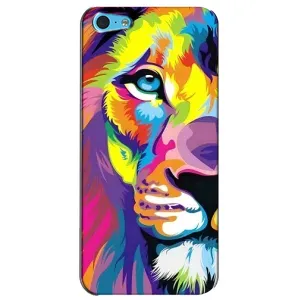 Чехол со Львом для iPhone 5c (VPrint) (Яркий Лев)