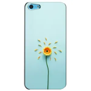 Чохли з квітами для iPhone 5c (VPrint) (Жовта квітка)