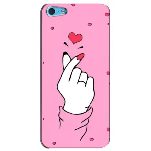 Чехол с принтом для iPhone 5c (AlphaPrint - Знак сердечка)