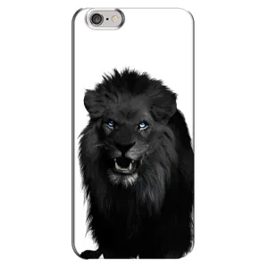 Чехлы с картинками животных iPhone 6 Plus / 6s Plus (Черный ЛЕВ)