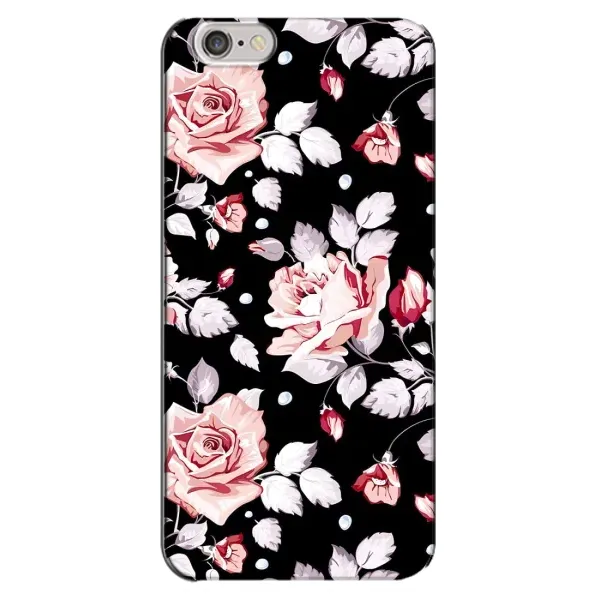Чехол с принтом «Цветочки на черном» для iPhone 6 Plus / 6s Plus