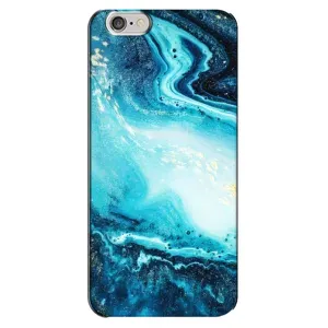 Мраморный чехол на iPhone 6 Plus / 6s Plus (VPrint) (Голубой мрамор)