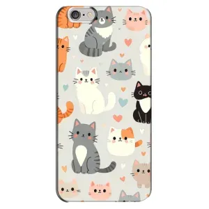 Чехол с рисунком кот на iPhone 6 Plus / 6s Plus (Коллаж котов)